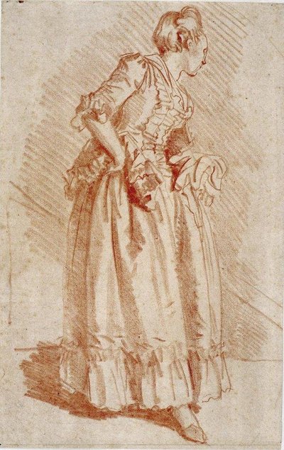 Study of a Female Figure by Jean Honore Fragonard
